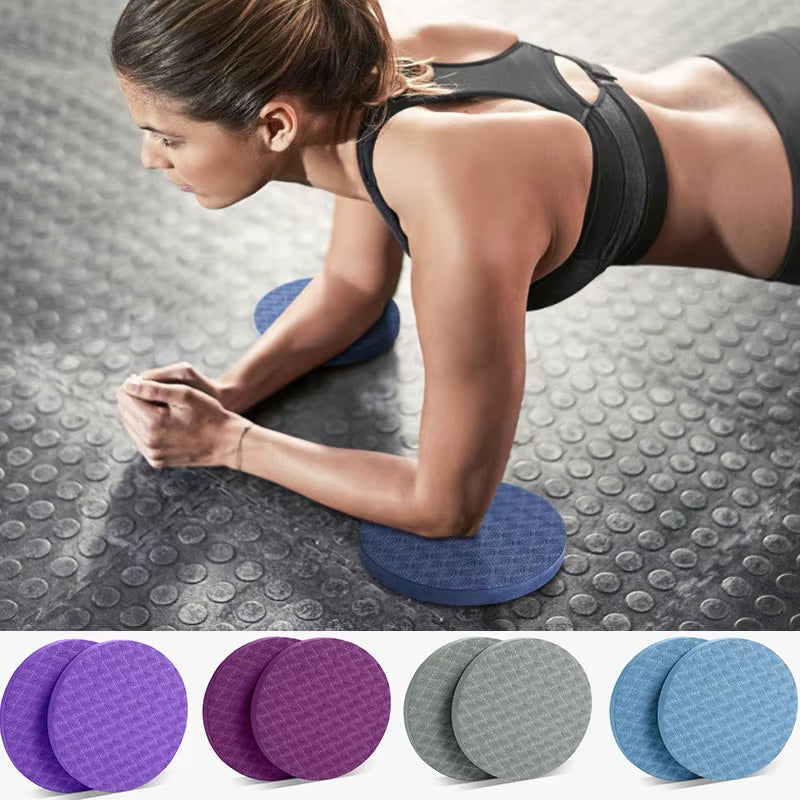 2PCS Thick Exercise Mat Yoga Knee Pads Balance Pad Fitness Mat Foam for Exercise DDYJ02