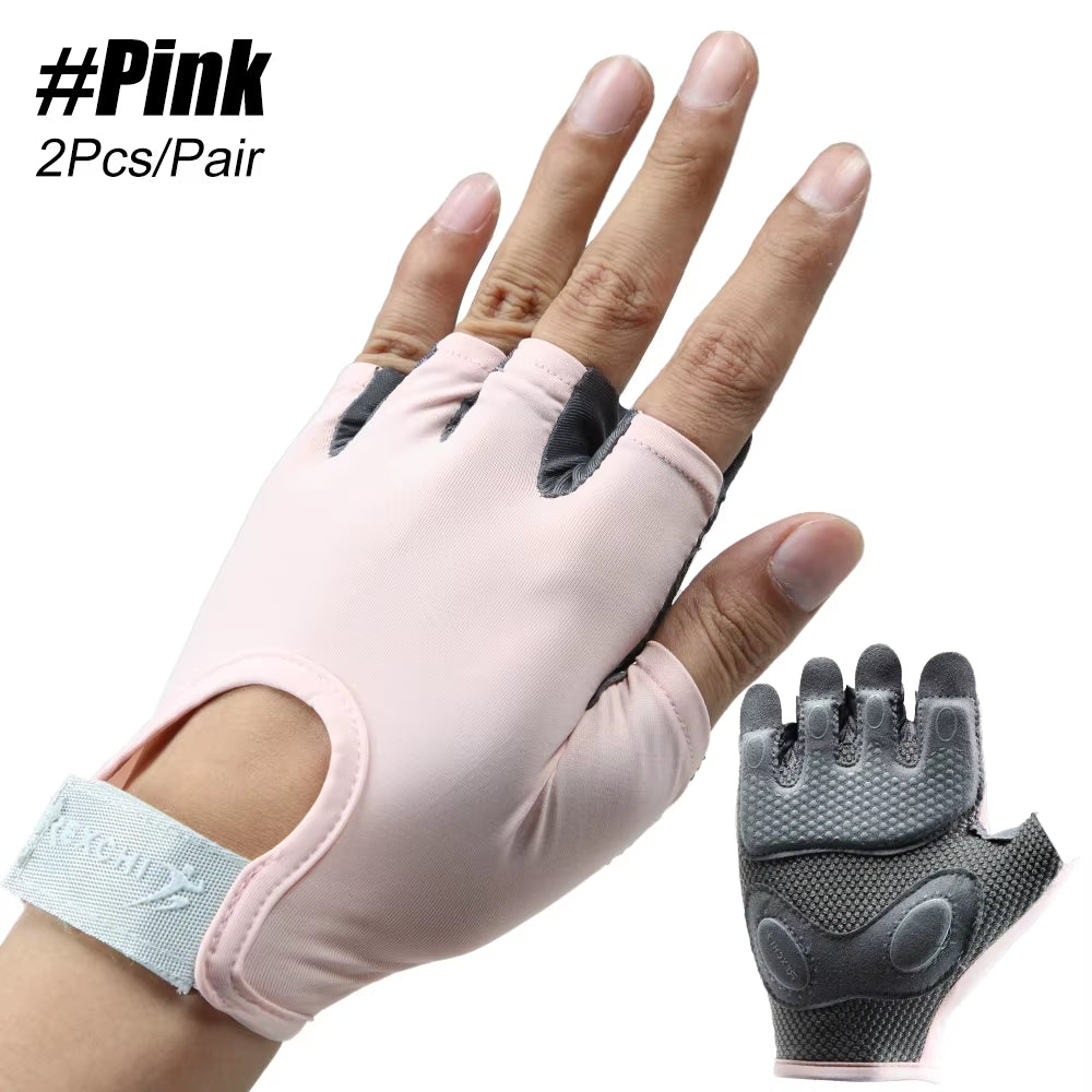 1Pair Breathable Workout Gloves for Women & Men - No More Sweaty & Full Palm Protection Gym Exercise, Cycling， Fitness, Pull-Ups
