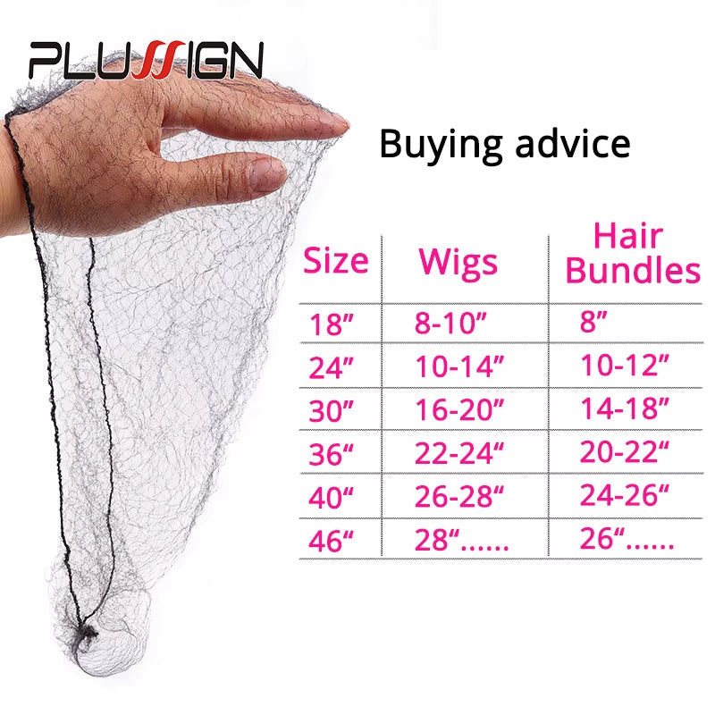 Elasticity Invisible Elastic Mesh Wig Nets for Hair Bun Making Ballet Dancer Kitchen Food Serive Hairnets for Bundles