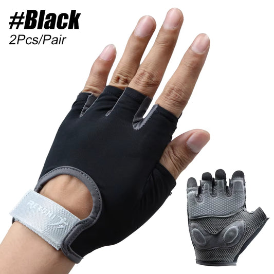 1Pair Breathable Workout Gloves for Women & Men - No More Sweaty & Full Palm Protection Gym Exercise, Cycling， Fitness, Pull-Ups