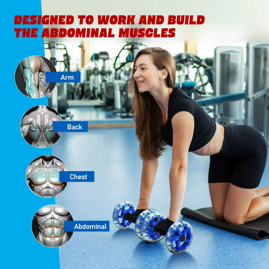 Exercise Roller Weight Loss Equipment Exercise Abdominal Roller Ab Exercise Roller Hand Weights Dumbbell Yellow Fitness Exercise