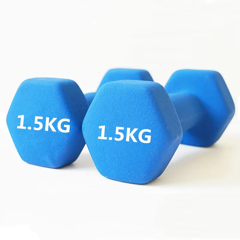 2Kg/4Kg Weights Exercise Fitness Dumbbells Men Women Anti-Slip Dumbbell for Gym Home Bodybuilding Sport Weight Lifting Equipment