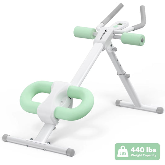 Ab Machine Adjustable Trainer Workout Foldable Knee Protection Abdominal Exercise Machine Core Ab Exercise System Trainer