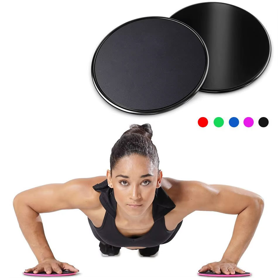 WOSWEIR-1 Set Gym Fitness Core Sliders Gear on Carpet Hardwood Floors Home Abdominal Exercise Equipment Workout Accessories