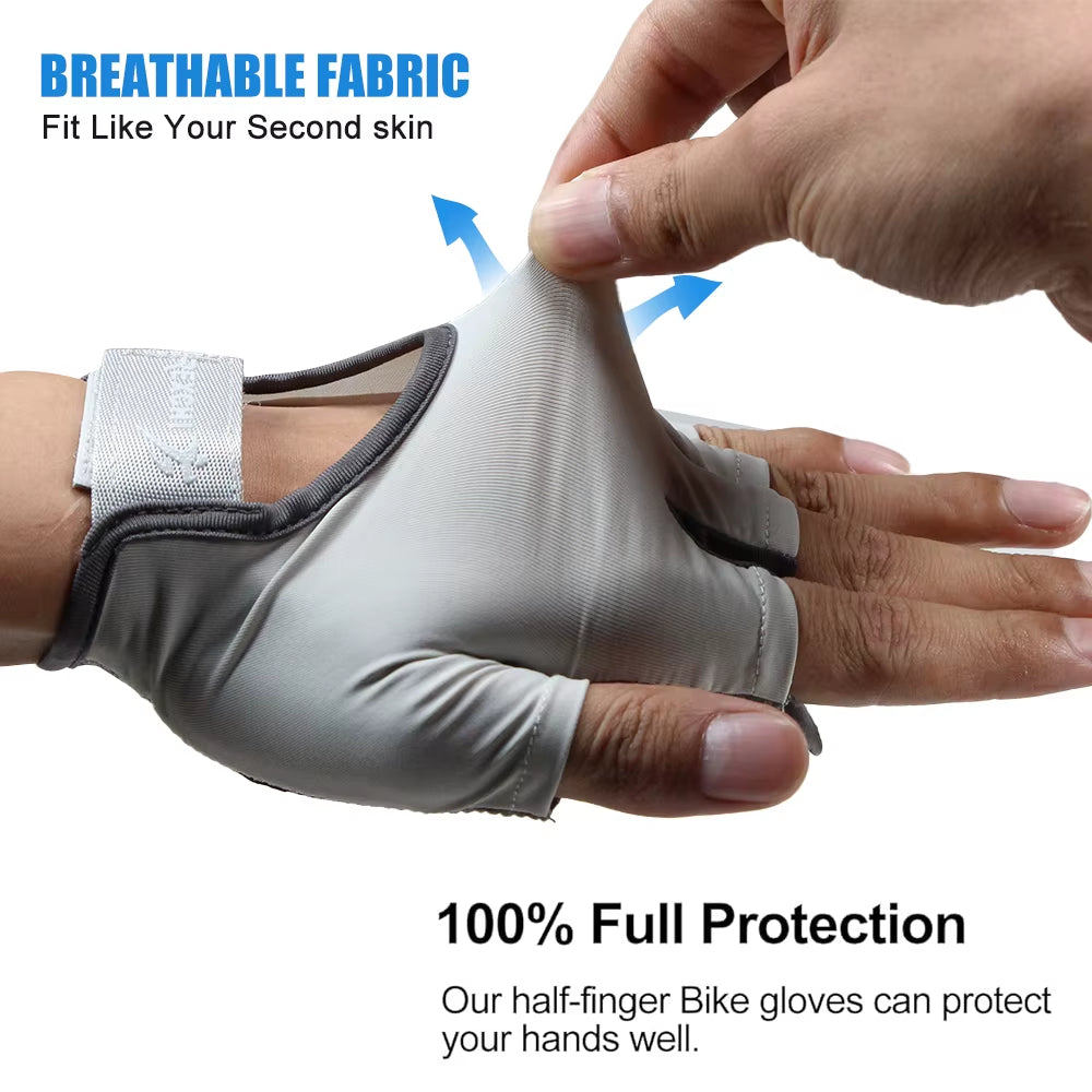 1Pair Breathable Workout Gloves for Women & Men - No More Sweaty & Full Palm Protection Gym Exercise, Cycling， Fitness, Pull-Ups