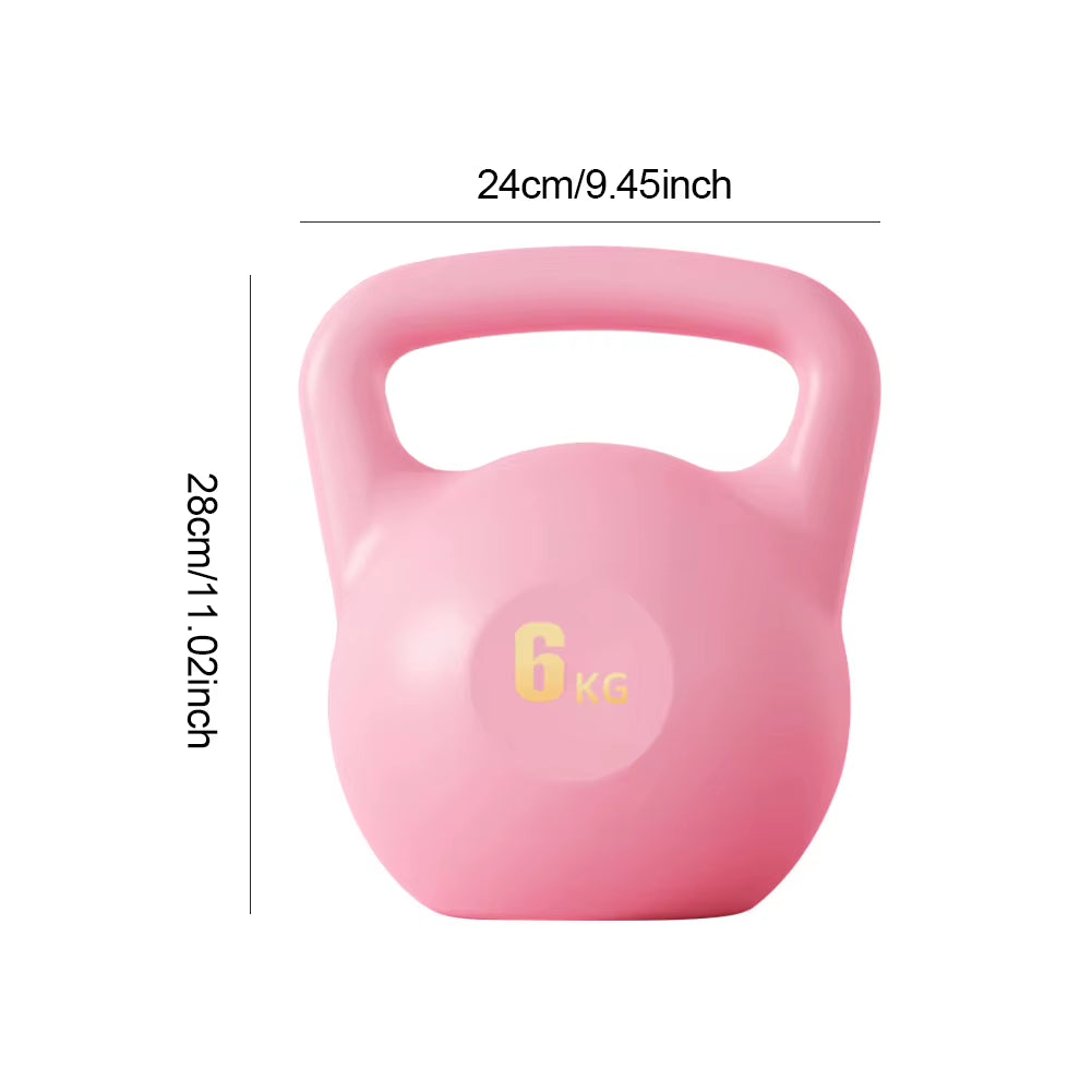 4Kg 6Kg Water-Filled Kettlebell Weights Shock-Proof Dumbbell Weights anti Slip Grip Hand Weights for Strength Training