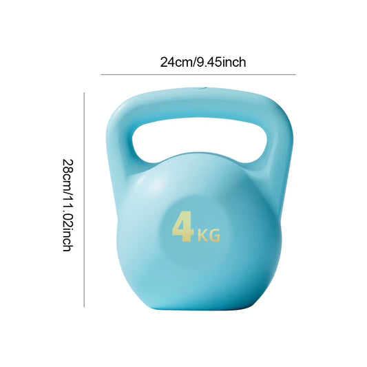 4Kg 6Kg Water-Filled Kettlebell Weights Shock-Proof Dumbbell Weights anti Slip Grip Hand Weights for Strength Training