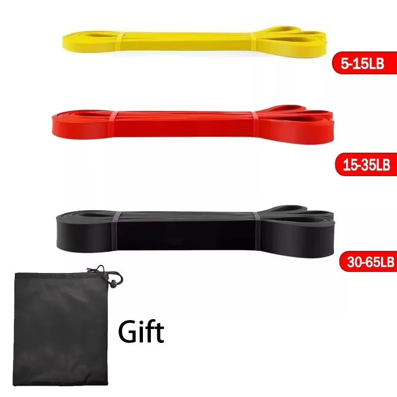 Resistance Bands Exercise Elastic Band Home Yoga Gym Equipment Accessories Sports Power Pull-Up Assist Band Bodybuilding