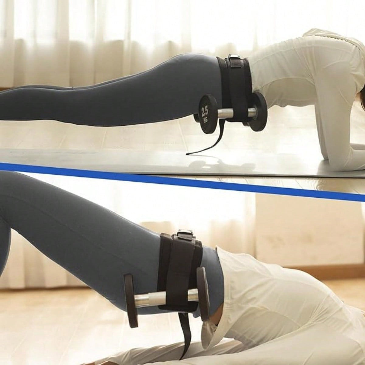 Exercise Hip Thrust Belt for Dumbbells, Weights, Kettlebells Booty Band for Gym