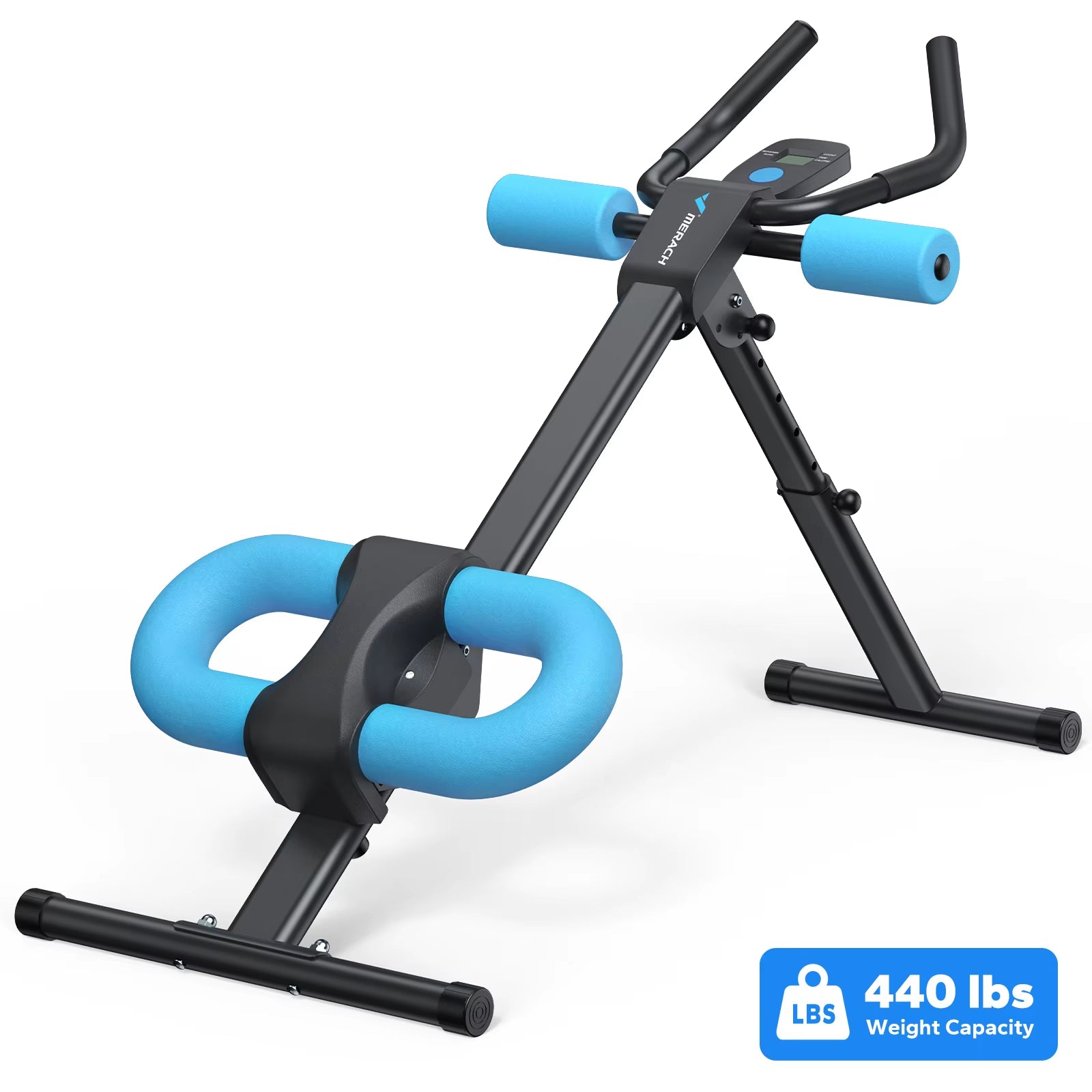 Ab Machine Adjustable Trainer Workout Foldable Knee Protection Abdominal Exercise Machine Core Ab Exercise System Trainer
