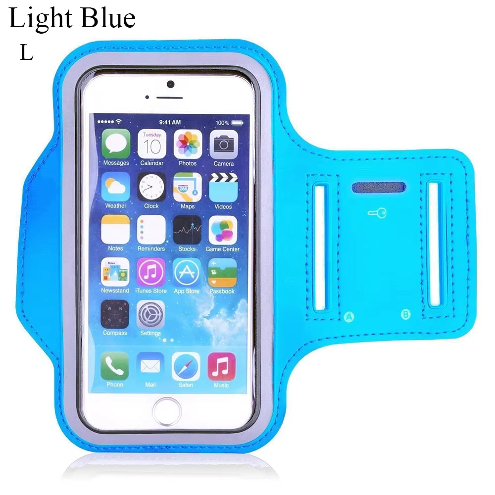 4-6.5 Inch Waterproof Arm Bag Running Bags Men Women Armbands Touch Screen Cell Phone Arms Band Phone Case Sports Accessory