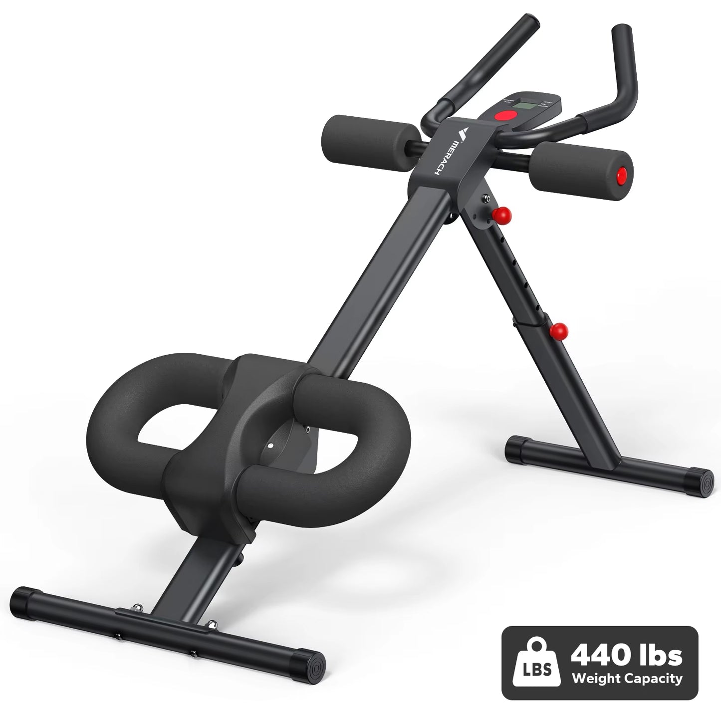 Ab Machine Adjustable Trainer Workout Foldable Knee Protection Abdominal Exercise Machine Core Ab Exercise System Trainer