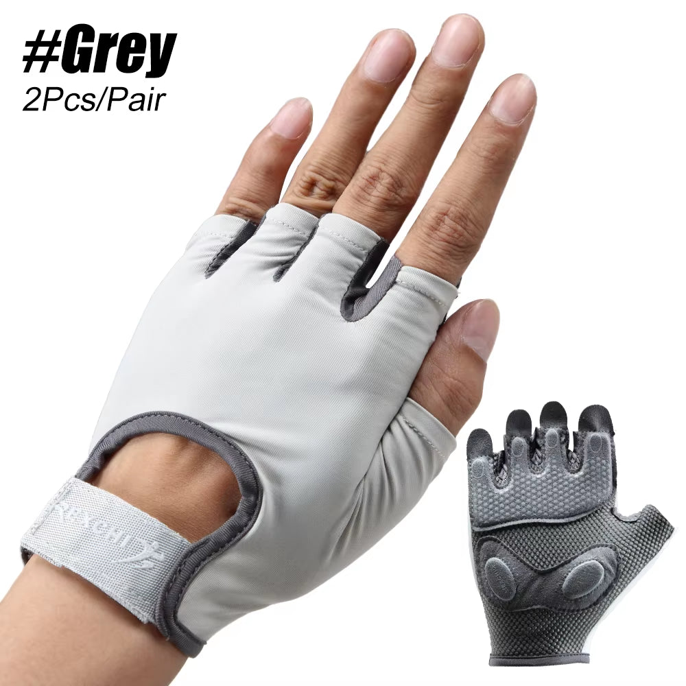 1Pair Breathable Workout Gloves for Women & Men - No More Sweaty & Full Palm Protection Gym Exercise, Cycling， Fitness, Pull-Ups