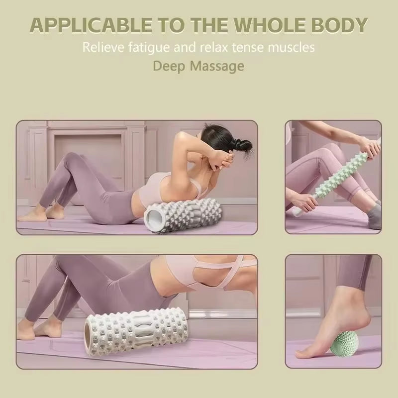 Yoga Foam Roller Pilates Yoga Exercise Back Muscle Massage Roller Stretching Exercise Yoga Fitness Training Roller Gym Fitness