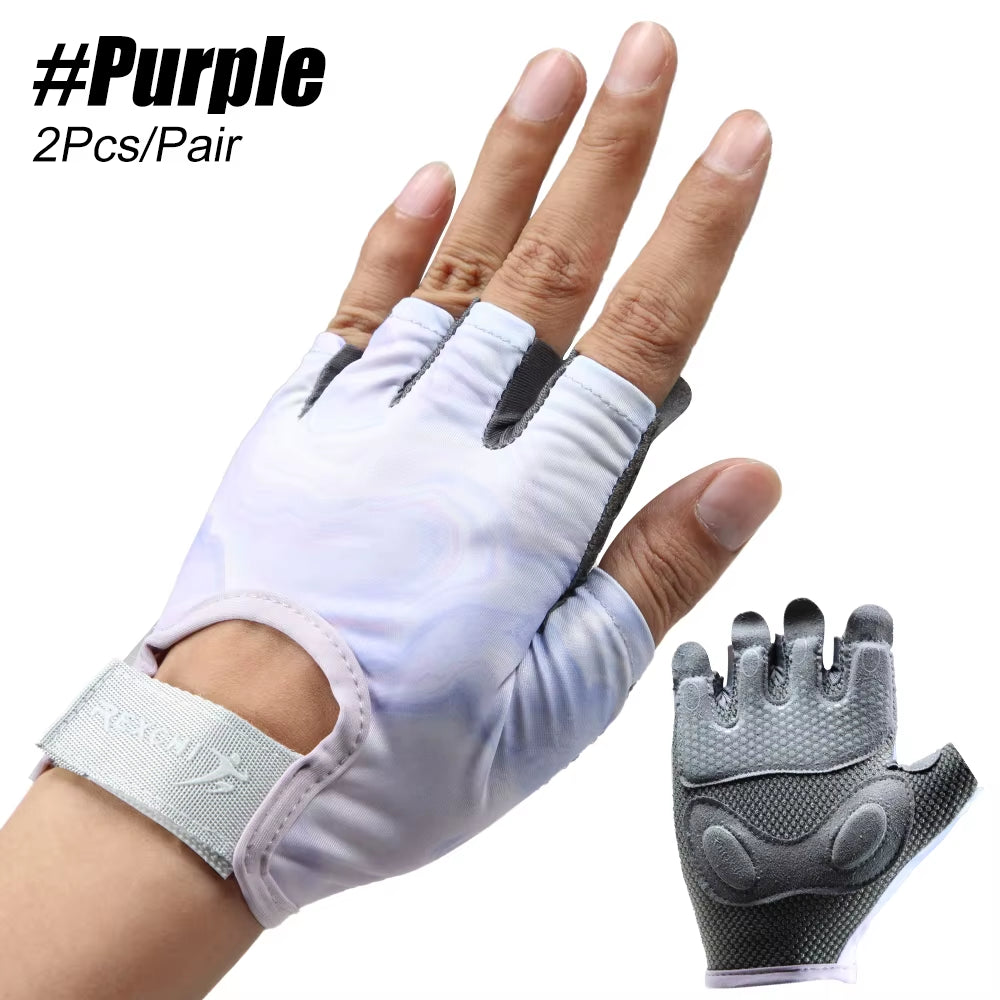 1Pair Breathable Workout Gloves for Women & Men - No More Sweaty & Full Palm Protection Gym Exercise, Cycling， Fitness, Pull-Ups